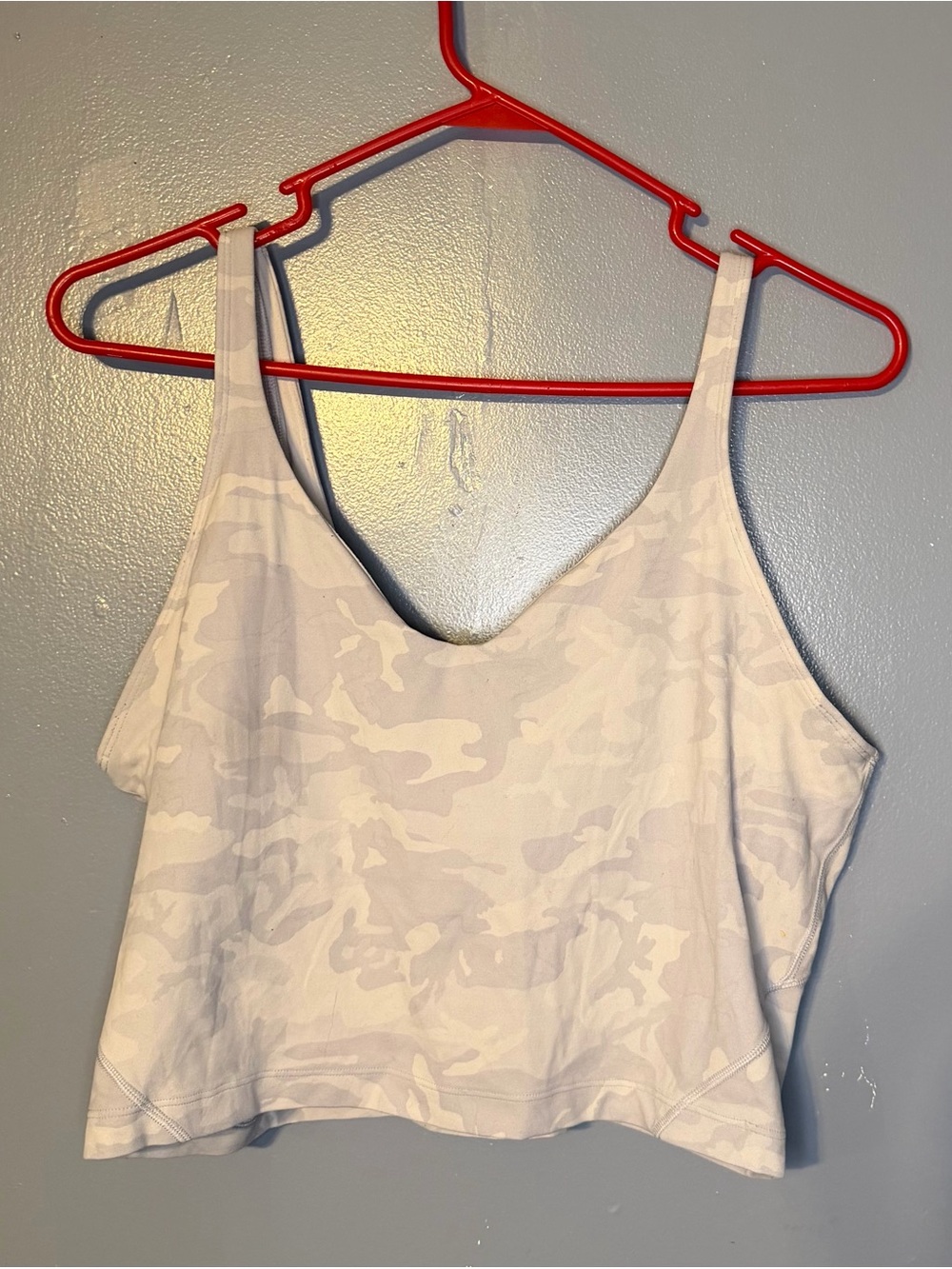 Tank top Lululemon Align Cropped Tank – White Camo Print – Size 14